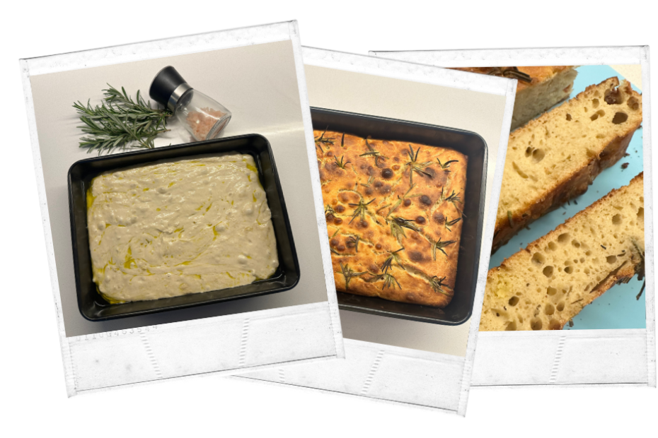 Overnight Focaccia with Fresh Rosemary and Sea Salt