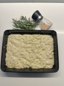 Adding dimples to foccacia