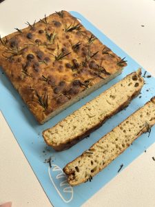 Sliced foccacia