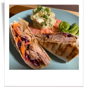 pulled pork burritos