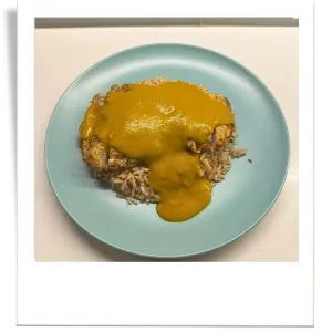 Crispy Katsu Pork with Brown Rice & Homemade Curry Sauce